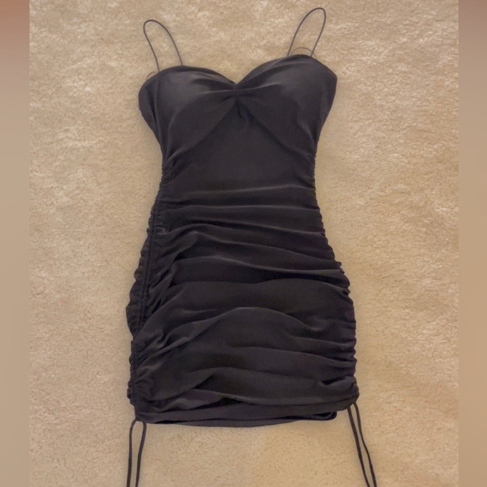 windsor black mini dress